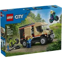 LEGO 60512 Äventyrsbil med mountainbikes Nytt.