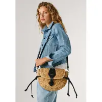 Pepe Jeans för kvinnor. PL0300106 Saddie Coast brun handväska (OSFA), Casual, Jute