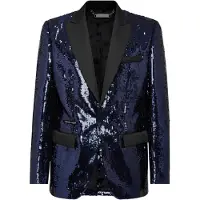 Philipp Plein Kavaj med en knapp, smal passform