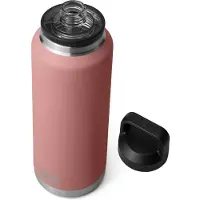 Yeti Rambler 46 oz Flaska, Vakuum Isolerad, Rostfritt Stål med Chug Cap, Sandstone Pink