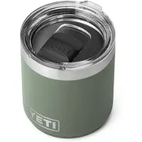Yeti Rambler 10 oz Stapelbar Lowball 2.0, Vakuum Isolerad, Rostfritt Stål med MagSlider Lock, Camp Green