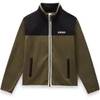 Napapijri Fleecejacka 'T-Dergana' khaki / svart