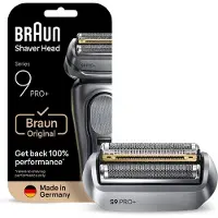 Braun Rakhyvelshuvud Series 9 + - 4 klippelement + precisionssax - 100 % tillverkad i Tyskland