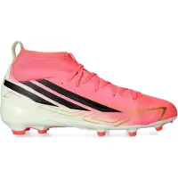 Adidas F50 Hyperfast League Mid Cut Fg Road To Glory - Solar Turbo/svart/guld Barn - Gräs (Fg), storlek 33