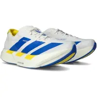 Adidas Men's Adizero Adios Pro 4 Cloud white/Blue/Yellow