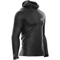 Compressport - Trail running kläder - Hurricane Waterproof 10/10 Jacket M Black för Unisex - Storlek S - Svart
