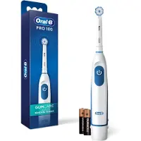 Oral-B Pro 100 Tandvård, Batteridriven Tandborste, Vit (Ny Modell)