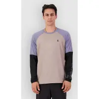 Mons Royale Tarn Merino Bike Wind Long Sleeve Jersey cinder/blue granite/black, M