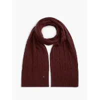 Tommy Hilfiger Lambswool Blend Cable Knit Scarf