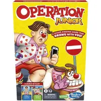Hasbro Gaming Operation Junior Brdspel | Operation Game fr yngre barn | lder 3 och uppt | 2 till 4 spelare | Frskolespel | Roliga spel fr f