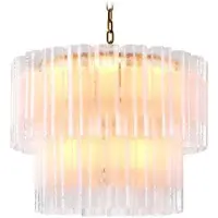 Eichholtz Denton taklampa antik mässing