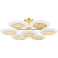 Hudson Valley Lighting Topaz taklampa vintage mässing