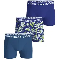 Björn Borg Boxershorts - 3-pack - Blå/AOP - - 13-14 år (158-164) - Boxershorts