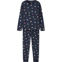 Name it Pyjamas - 2-delad - NknVismas - Marinblå Kavaj/Jul - - 12 år (152) - Pyjamas 2-delad