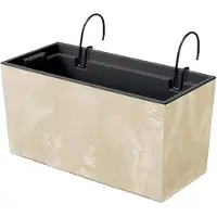 Prosperplast Urbi Case Beton Effect W Collection 39.5x18.5x19.5 Cm Blomkruka