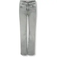 Kids Only Jeans - Noos - KogJuicy Wide Leg - Medium+ Grey Denim - - 8 år (128) - Jeans