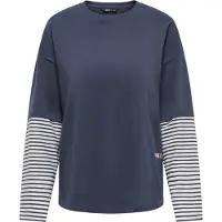 ONLY T-shirt 'ONLLANA' marinblå / plommon / vit