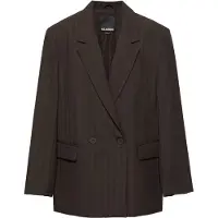 Pull&Bear Kavaj 'CRUZADA' mörkbrun / vit