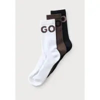 HUGO Sockor 'Iconic' choklad / svart / vit