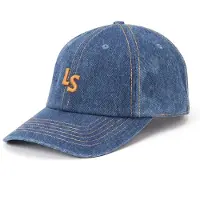 Levi's Keps 'Monogram Cap' blå denim / mörkgul