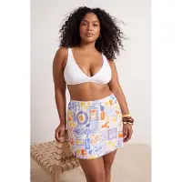 Trendyol Dam Flerfärgad Blommig Kort / Mini Utsvängd kjol Plus size Kjolar