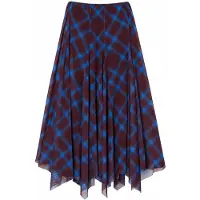 Trendyol Modest Dam Rutig Maxi Asymmetrisk Modest Kjolar
