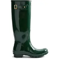 Hunter för kvinnor. FRW0002262 Original Tall 170th Anniversary gummistövlar gröna (41), Karta, Spänne, Casual, PVC