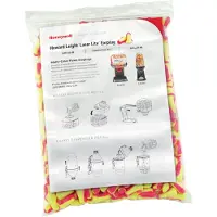 Howard leight Laser Lite Högsynliga Öronproppar Refill för HL400 Dispenser, 200 Pairs (LPF-LS4-REFILL), Gul/Magenta