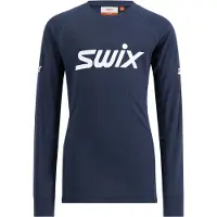 Swix Juniors' Racex Classic Long Sleeve Dark Navy/Bright White