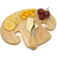 Kikkerland Mushroom skärbräda &amp; kniv