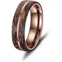 MARRYA Ring 'Ehering CB-02 Carbon-Bronze' brunmelerad