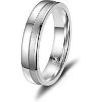 MARRYA Ring 'SI-05 Ehering aus Silber' silvergrå