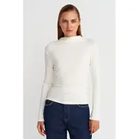 Dilvin Ribbad slim fit halvpolokrageblus