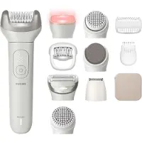 Philips BRE750/00, grå, 32 pincetter, peeling, rakning, rulle för utjämning vid pedikyr, 70 400 varv per minut, batteri, inbyggt batteri