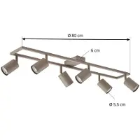 LINDBY Taklampor , Bravius, dimbara, Brun / rost, Vardagsrum, Metall