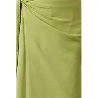 Trendyol Modest Dam Grön Enfärgad Maxi Omlott Sarong Modest Kjolar