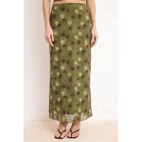 Trendyol TRENDYOLMİLLA Dam Khaki Rutig Midi Bodycon Penn kjol Kjolar