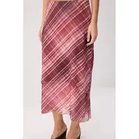 Trendyol TRENDYOLMİLLA Dam Rosa Rutig Maxi Skater Kjolar