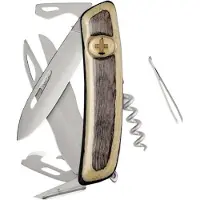 Swiza D07 R AM, KNR.0116.6520, Laminate White, Swiss pocket knife, 7 tools