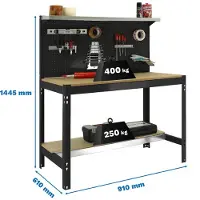 Simon Rack Simonwork (bancos De Trabajo) Bt3 Arbetsbänk 1445x910x610 Mm
