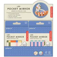 Kikkerland - Inkerie LED Pocket Mirror - 3.5 inches diameter