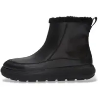 FitFlop för kvinnor. ABR-090 Skinnstövlar iQ-ComFF svart (41), Hud, Karta, Zip, Utomhus