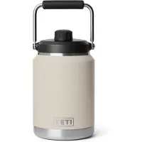 Yeti Rambler Halv Gallon Jug 2.0, Vakuum Isolerad, Läcksäker, Rostfritt Stål med MagCap, Cape Taupe