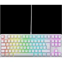 Cherry K4V2 TKL Sladd, USB Tangentbord Tyska, QWERTZ Vit RGB-belysning