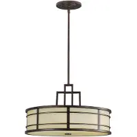 Elstead Lighting Hänglampa Fusion, dimbar, Brun / mässing, Vardagsrum / matsal, Metall, Pendellampa