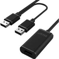 UNITEK USB-A - USB-A 20m Cable Black (Y-279)