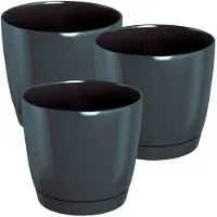 Wellhome Coubi Rund Plastkruka 10x9.2 Cm 3 Enheter