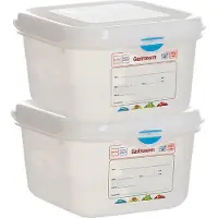 Denox Gastronorm 1/6 H100 Mm Förvaringslåda 1.7l 2 Enheter