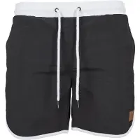 Urban Classics Badshorts svart / vit