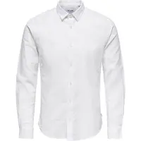 Only & Sons Skjorta 'ONSCaiden' vitmelerad